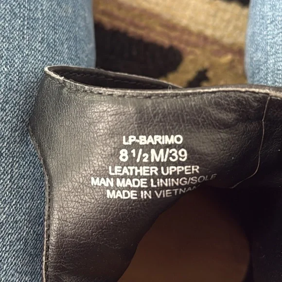 Elegant Black Women's Peep-Toe Shoes** Lucky Brand Size 8 1/2 - Picture 7 of 7